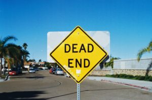 If your relationship isn't solid, you could end up at a dead end sign like this one.